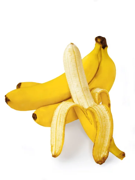 去皮的香蕉 — 图库照片