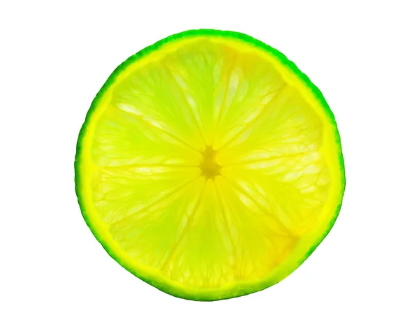 Uma fatia de limão, suculenta e deliciosa — Fotografia de Stock
