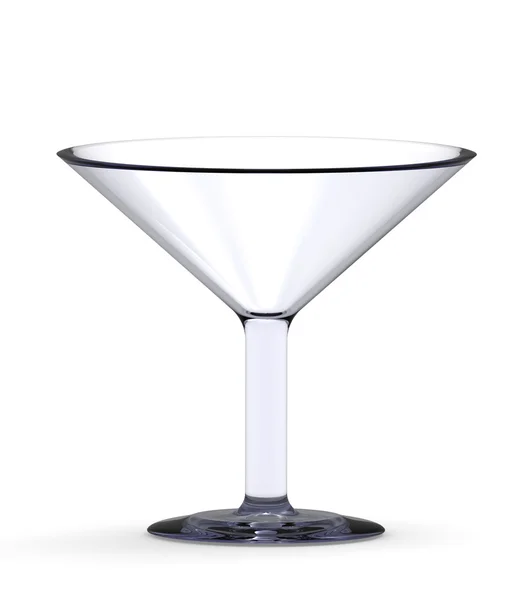 stock image Empty cocktail glass isolated on the white background