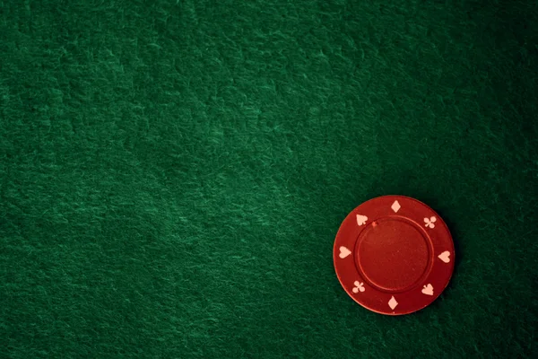 Red poker chip — Stock Photo, Image