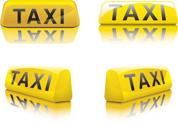 Taxi znamení — Stockový vektor
