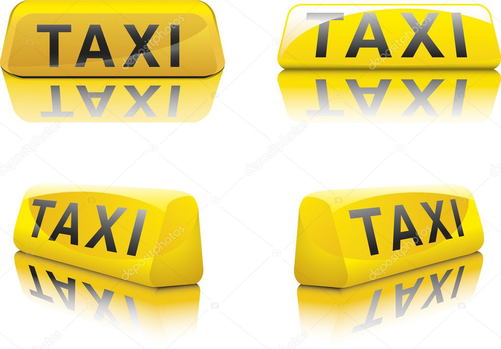 Taxi Sign — Stock Vector © unkreatives #5780865