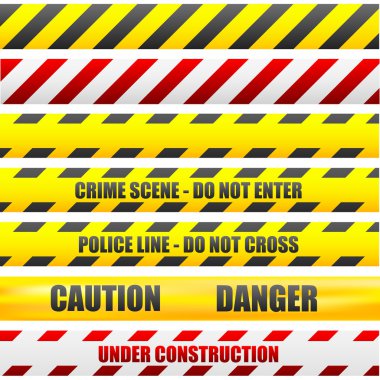 Caution lines clipart