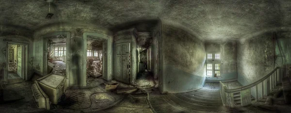 Panorama in einem verlassenen Komplex — Stockfoto