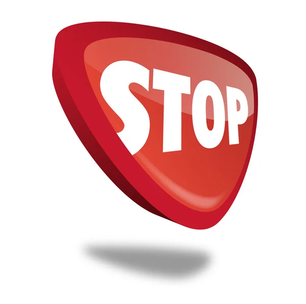 Button Stop — Stock Vector