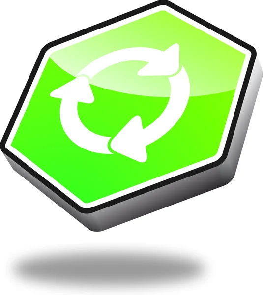 Recyclage des boutons — Image vectorielle