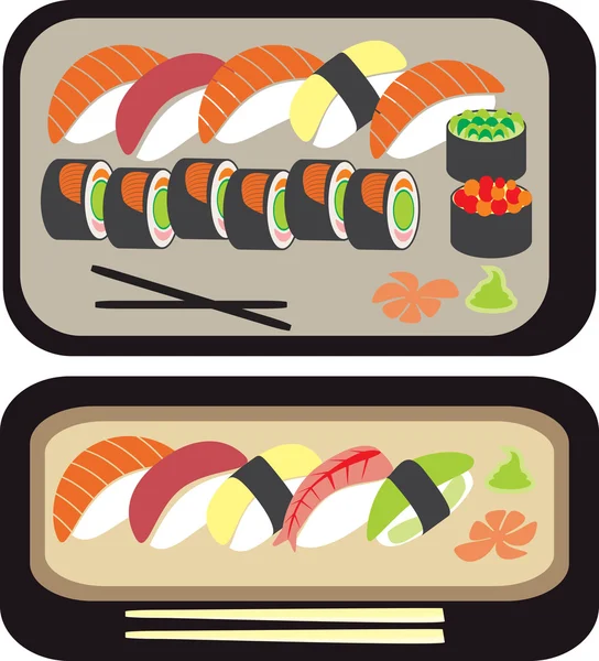 寿司套 — 图库矢量图片