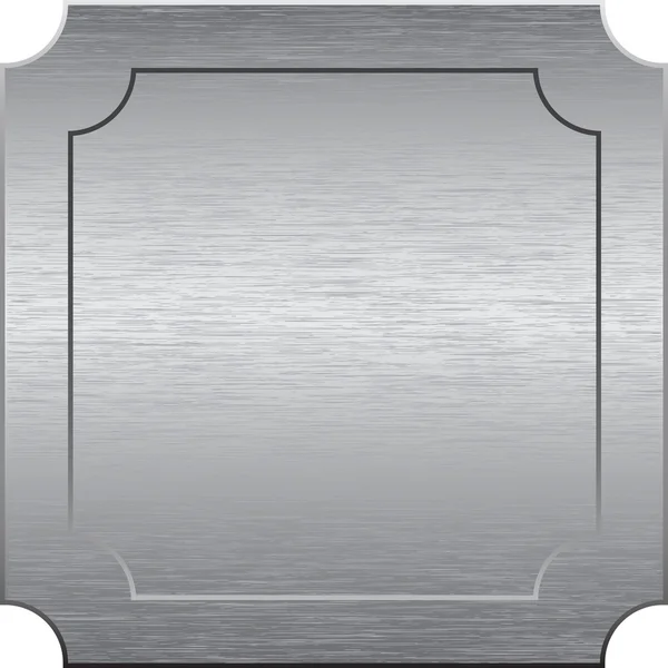 Plaque métallique — Image vectorielle