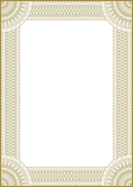 Guilloche vector frame — Stockvector