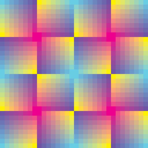 モザイクの抽象的なシームレスな正方形のベクトルの背景 — ストックベクタ