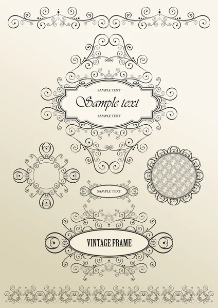 stock vector Vector ornate vintage frames