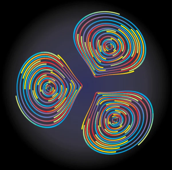 矢量抽象彩虹圈 — 图库矢量图片