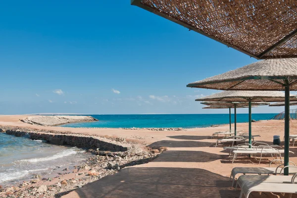 Beautiful beach without . Hurghada, Egypt — Stock Photo, Image