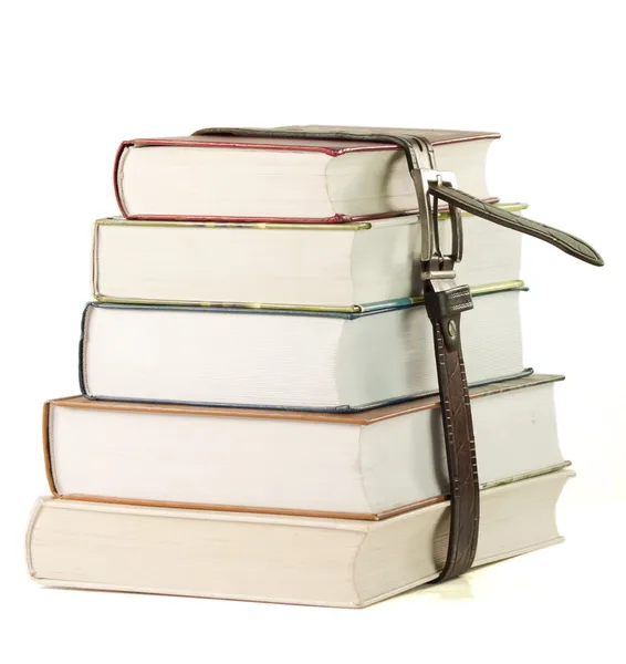 Stack di lettori di libri su sfondo bianco — Foto Stock