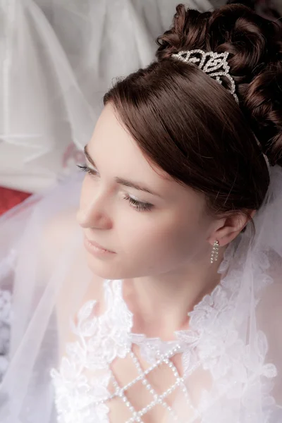 Porträtt av den vackra bruden — Stockfoto