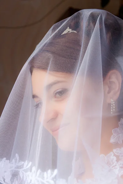 Porträtt av den vackra bruden — Stockfoto