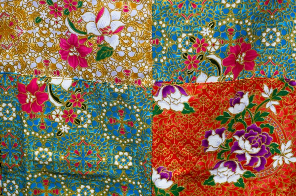 Wydruki kolorowe tkaniny — Zdjęcie stockowe