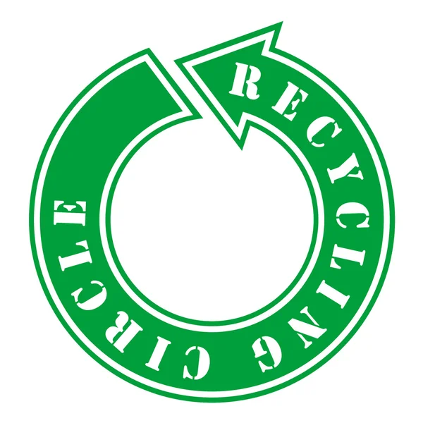 Recykling koło — Zdjęcie stockowe