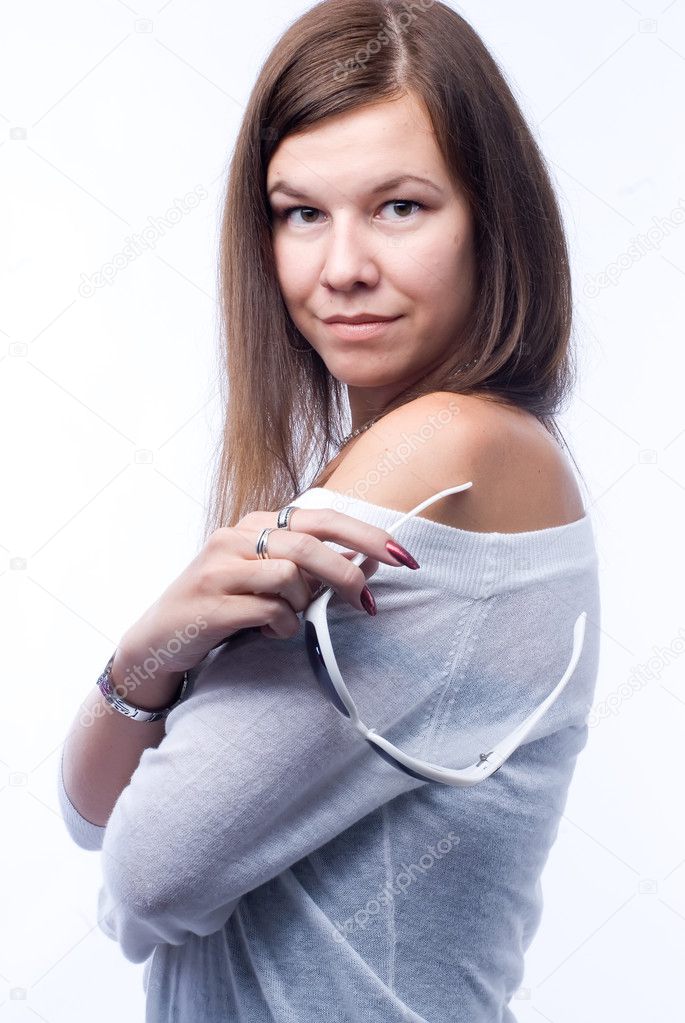 beautiful brown-haired woman