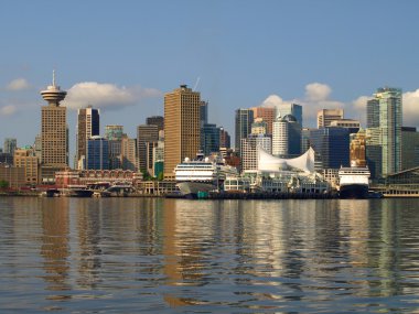 Vancouver Canada cityscape clipart