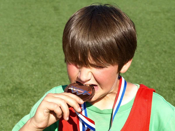 ただメダルを獲得しました。 — ストック写真