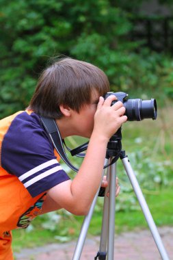 Young photographer clipart