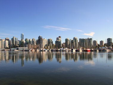 Vancouver day cityscape clipart