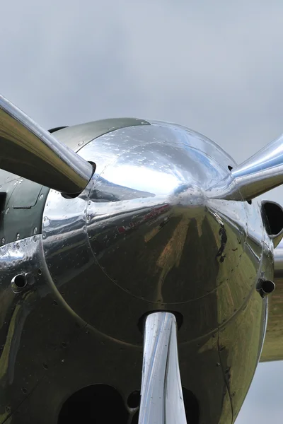 Silver propellor — Stok fotoğraf