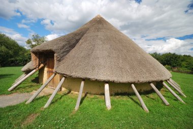 Iron age house clipart