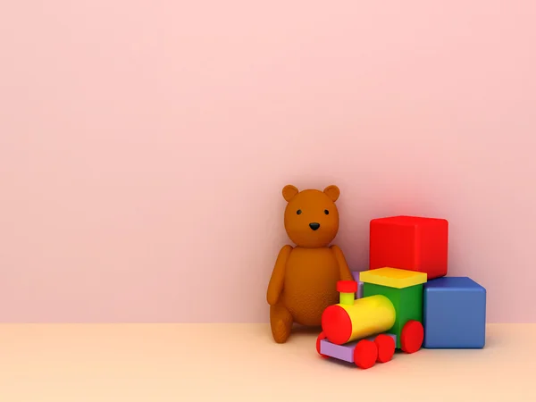 Speelgoed achtergrond — Stockfoto