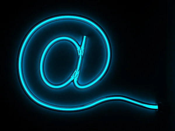 Parlayan e-posta işareti — Stok fotoğraf