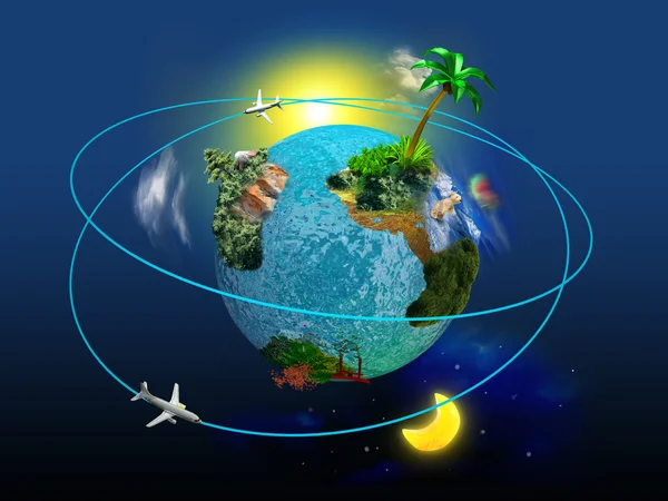 Travel globe — Stock Photo, Image