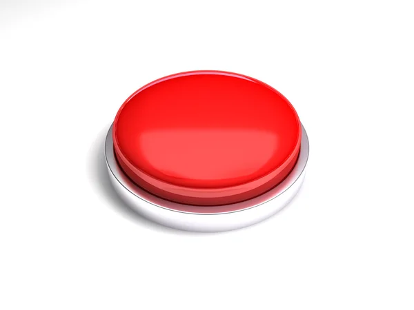 3d 红色按钮 — 图库照片