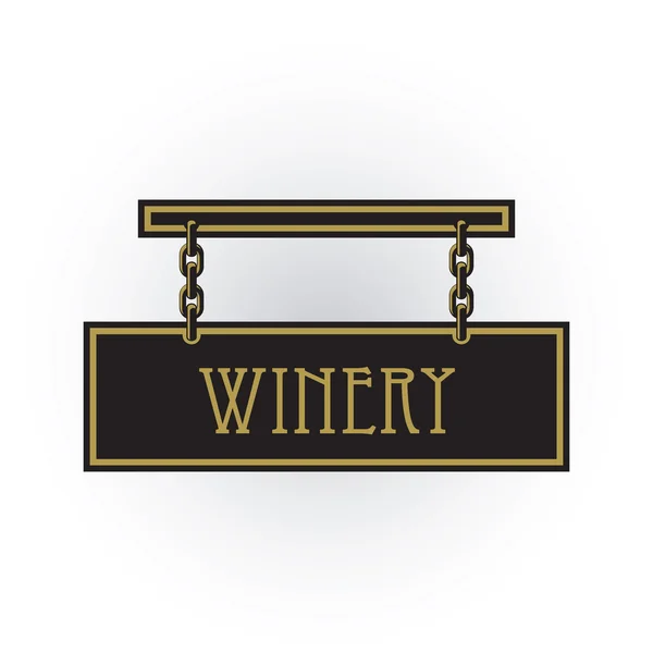 Winery sign — Stock Vector