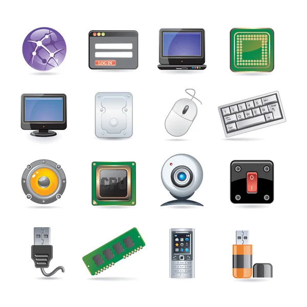 Conjunto de ícone de tecnologia —  Vetores de Stock