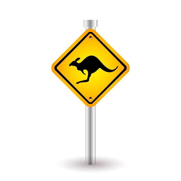 Znak kangura — Wektor stockowy