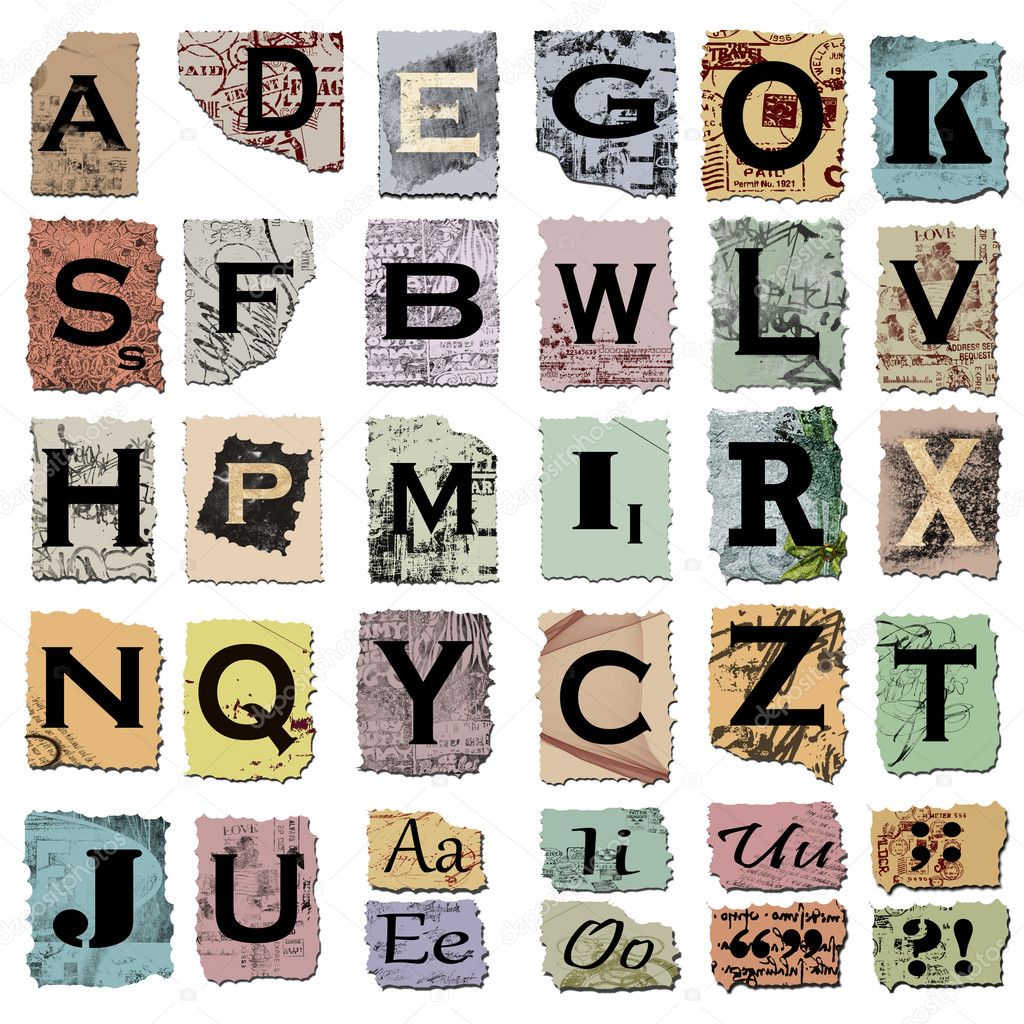 Vintage alphabet
