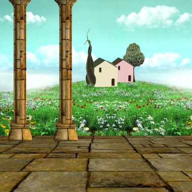Enchanted meadow clipart