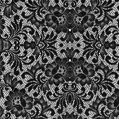 Black lace clipart