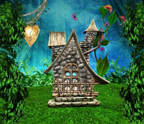 Tajny dom elfy — Zdjęcie stockowe
