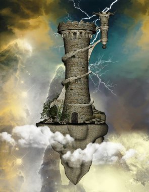 Fantasy tower clipart