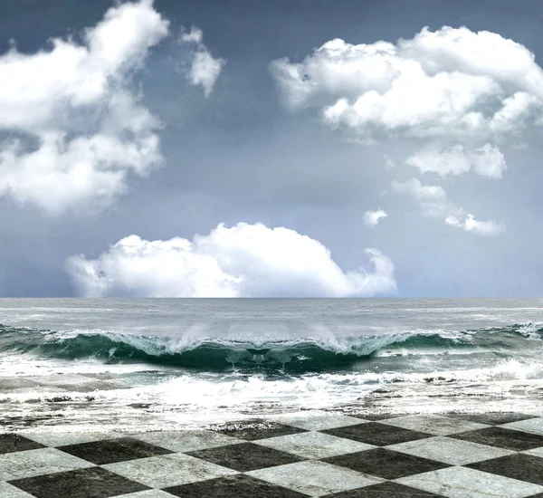 Original seascape background — 스톡 사진
