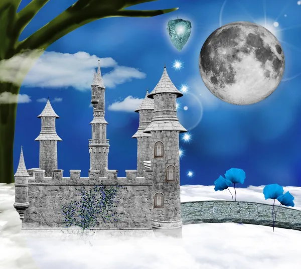Serie Wonderland - fabuloso castillo — Foto de Stock