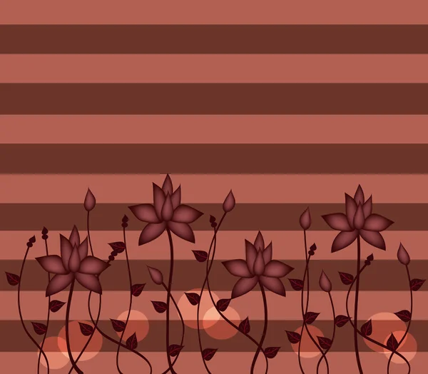 Lotus flowers background — Stock Vector
