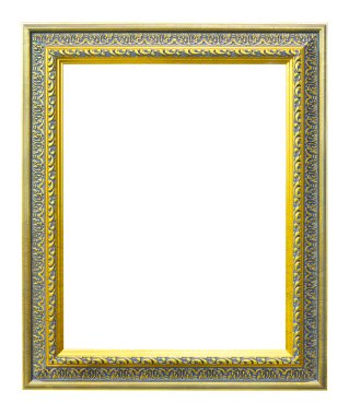 Ancient style golden photo image frame clipart