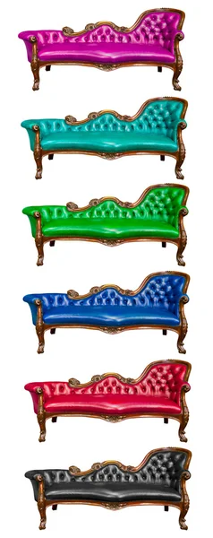 Luxury leather armchair isolated — Stock Photo, Image