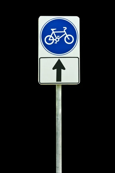 Bicicleta manera signo —  Fotos de Stock