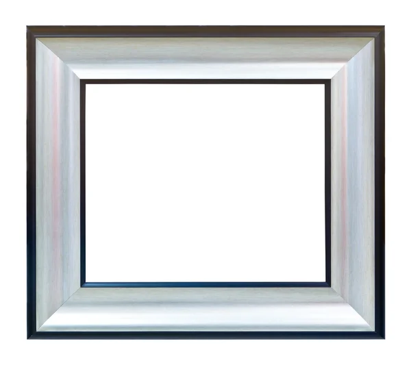 White wood photo image frame isolated — Stock Photo, Image