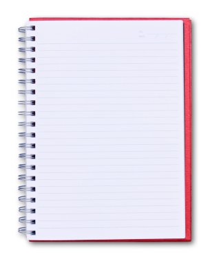 izole kırmızı defter