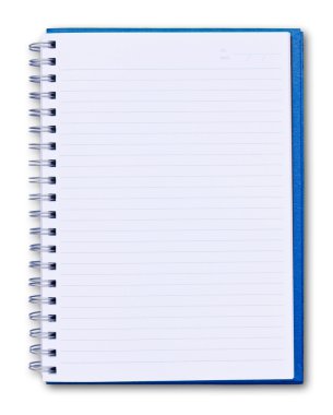 izole mavi defter